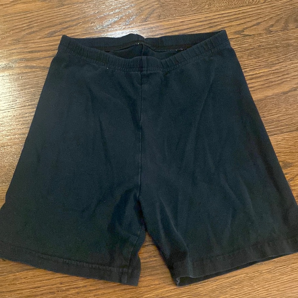 American apparel black biker shorts